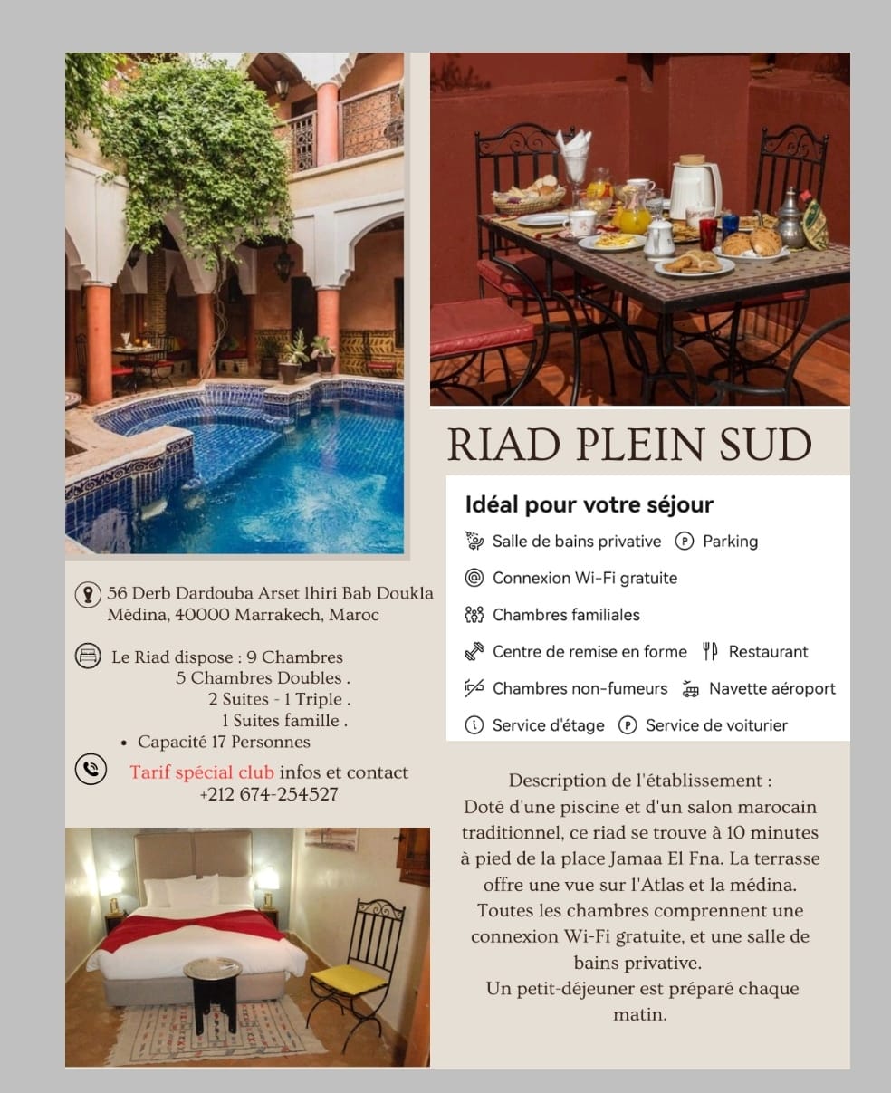 RIAD PLEIN SUD MARRAKECH